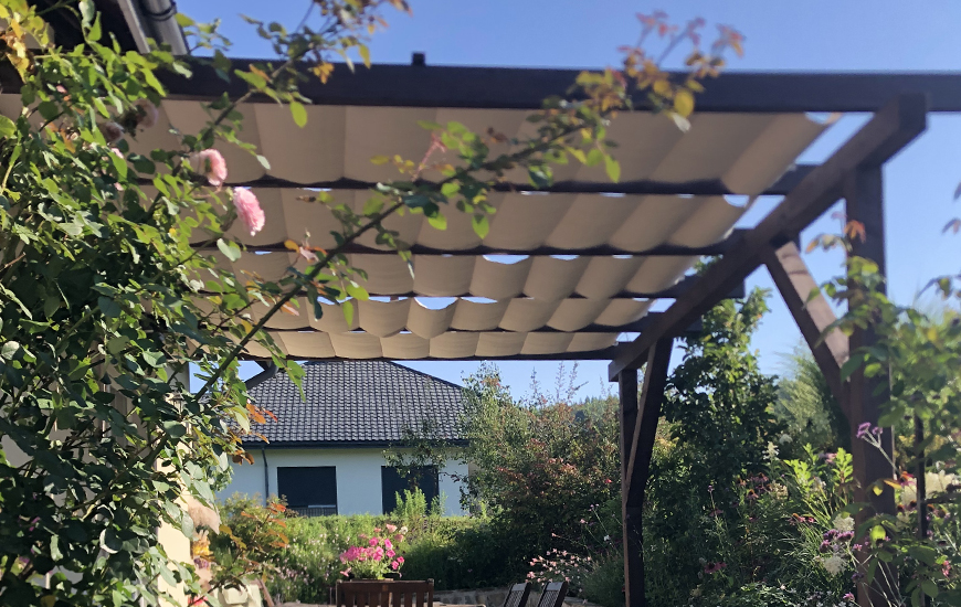 Rollo für den Garten